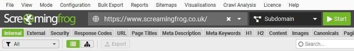 Screaming Frog