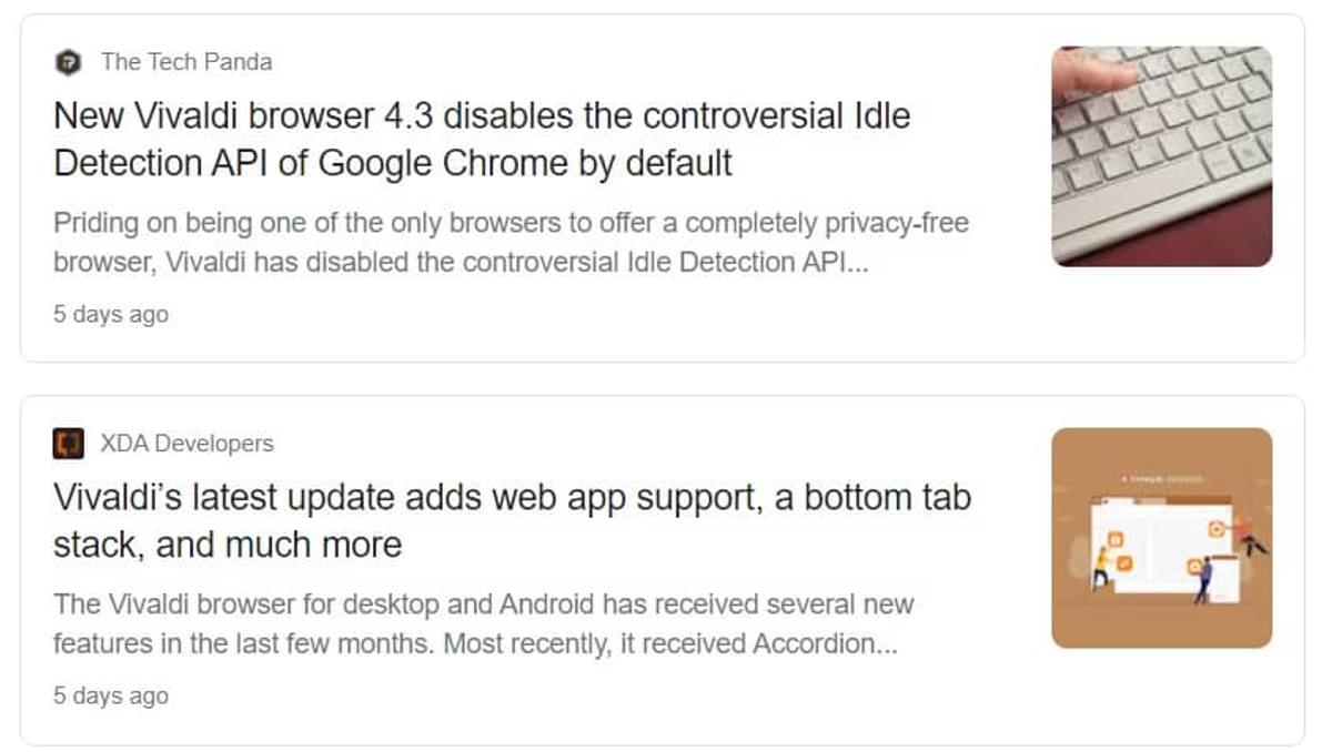 new product release search result
