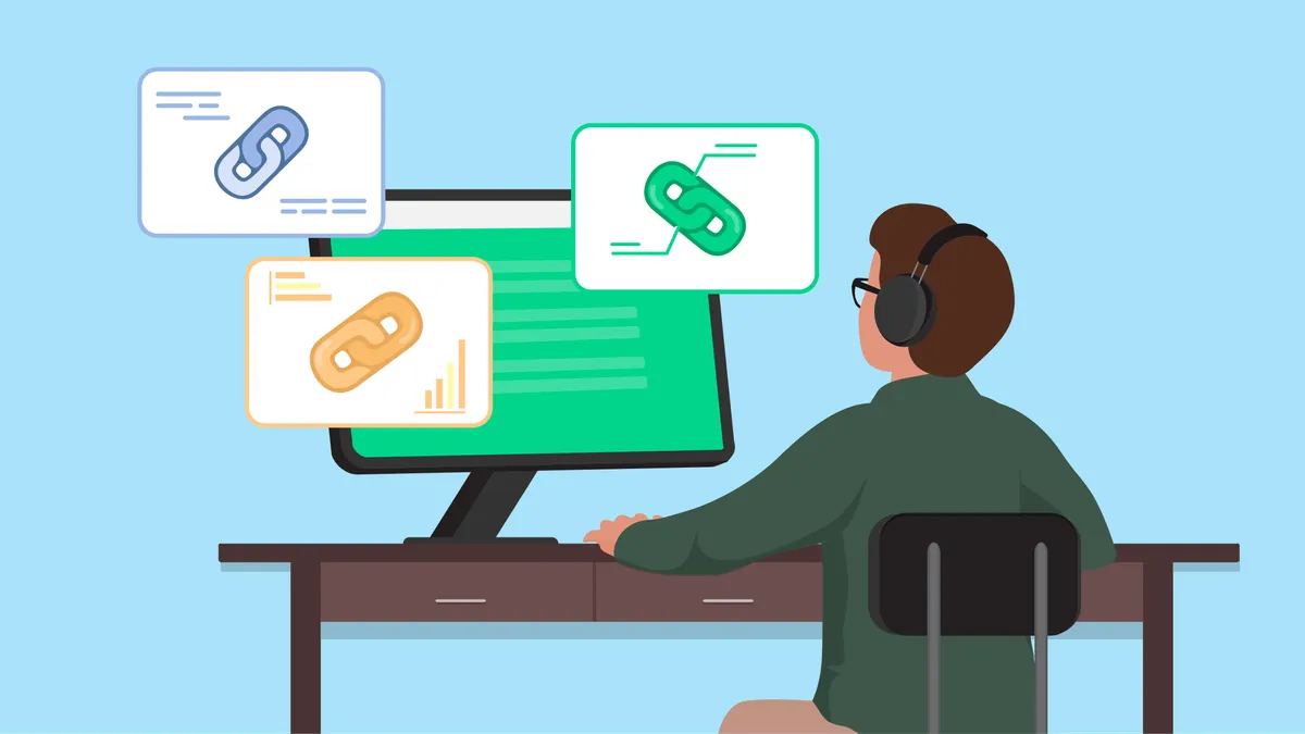 Competitor Link Analysis blue