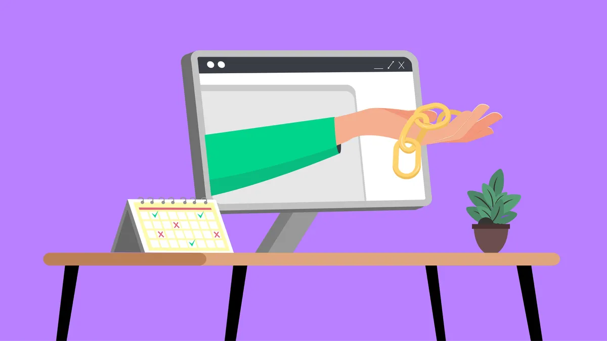 Giving a Link purple