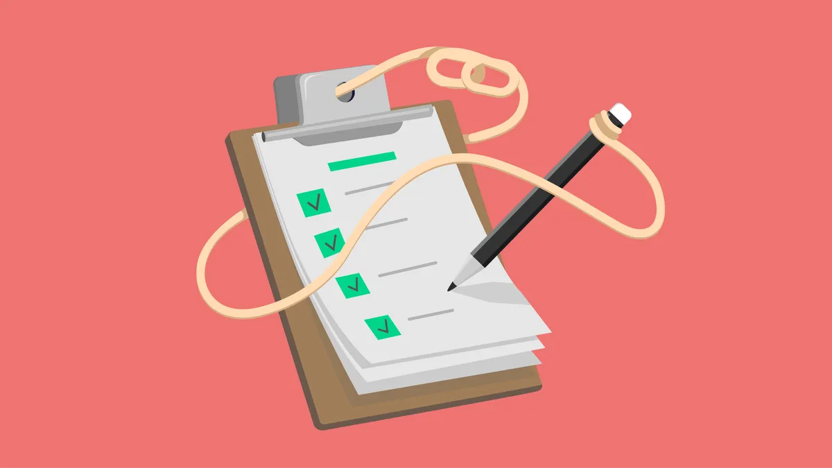 Link Checklist red