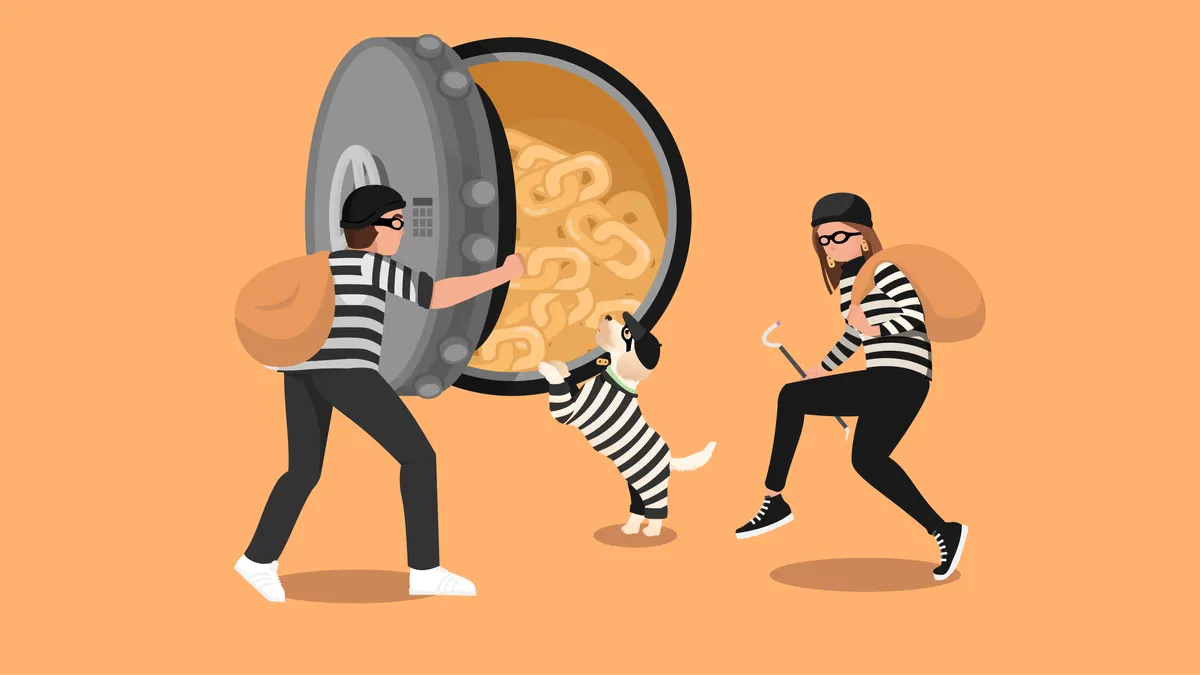 Robbing The Link Vault orange