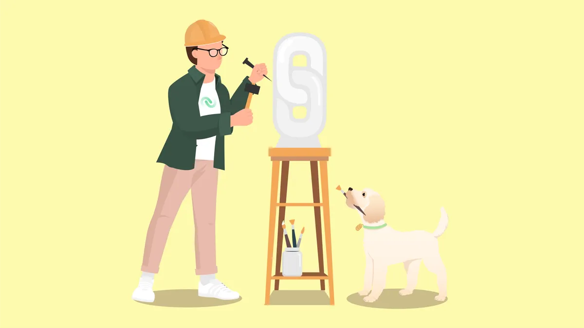 The Link Builder yellow
