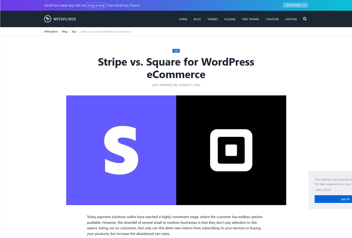 WPExplorer guest post example